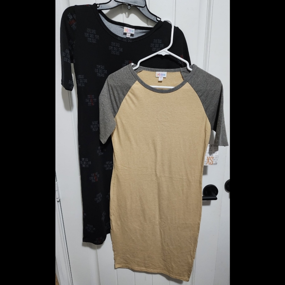 Lot of 2 dresses Lularoe Julia fitted XS NWT New with tags